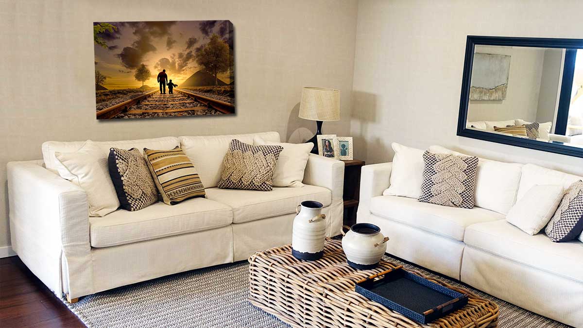 Print photos on canvas