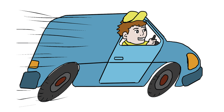 Image of a delivery van-